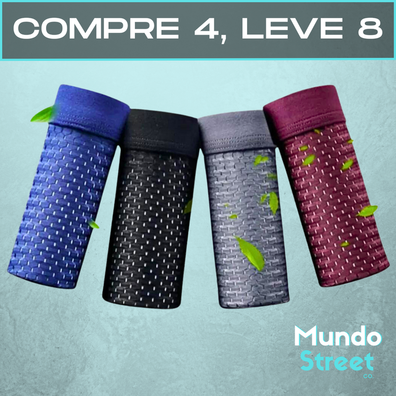 Combo Cuecas Premium Respiráveis [Compre 4 Leve 8]